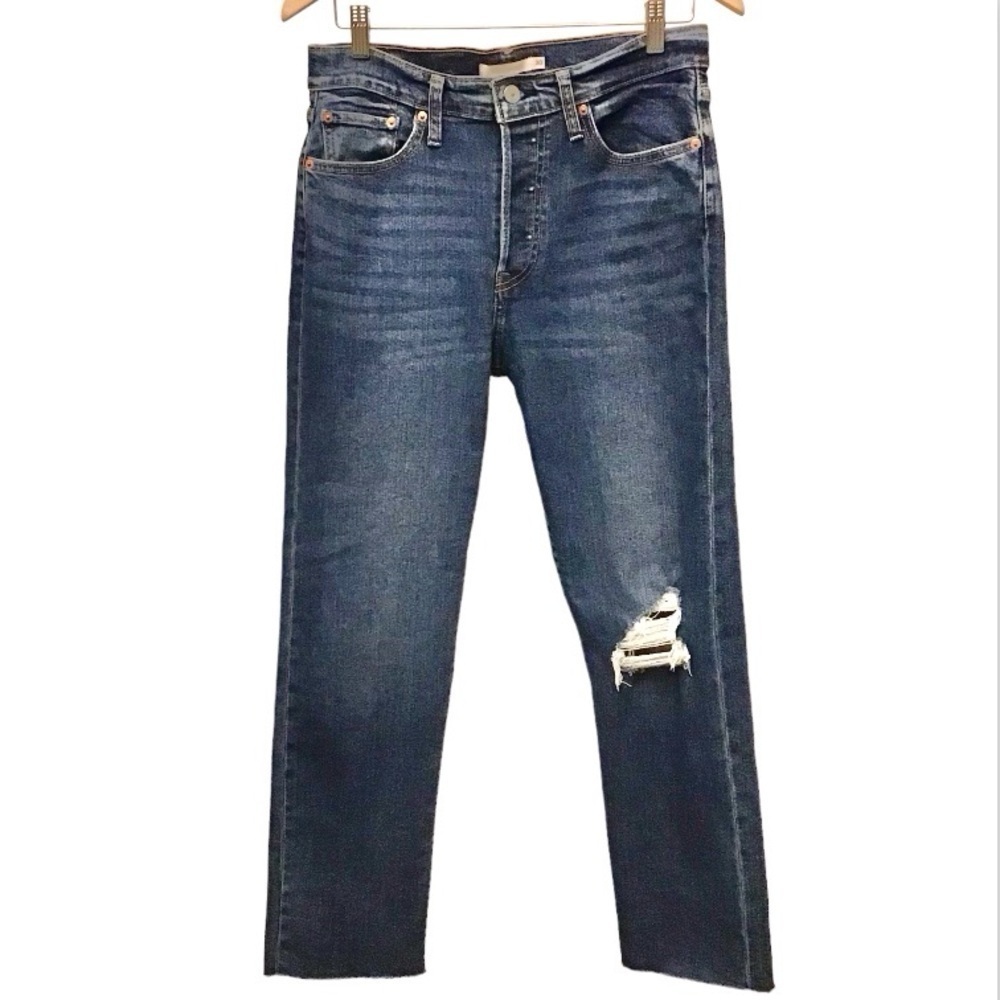 Levi’s 30 (10/11) Wedgie Straight Jeans Women’s High Rise Button Fly 34964-0133 - Picture 2 of 15